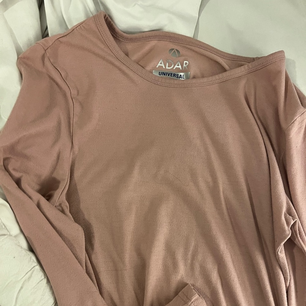 Adar pink long sleeve shirt. L.